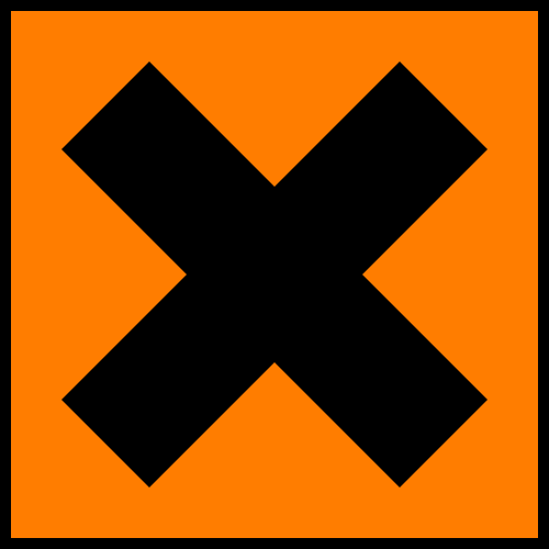 500px Hazard X.svg | MSDS GBF Güvenlik Bilgi Formu Hazırlama